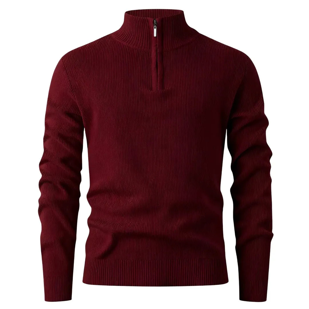 Baldwin Quarter-Zip Sweater – Modern Refinement, Effortless Confidence