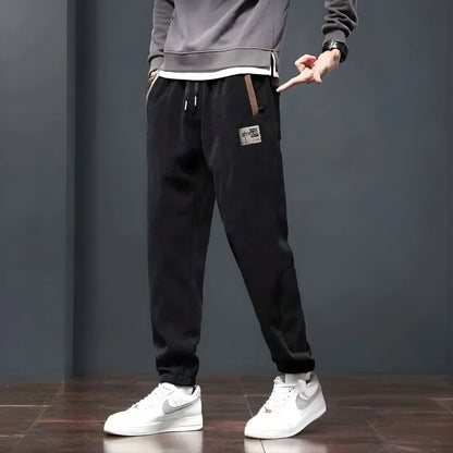 Fleece-Lined Corduroy Trousers