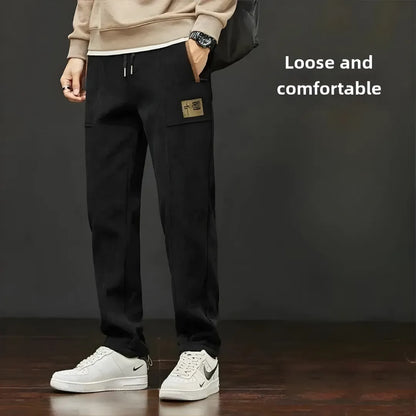 Fleece-Lined Corduroy Trousers