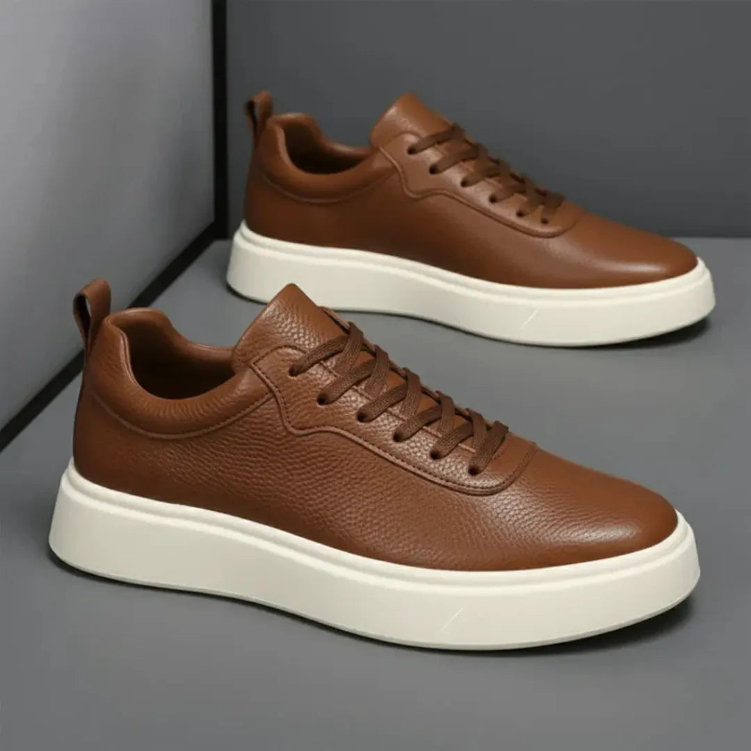 Sterling Classic Leather Sneakers + Free Premium Insole