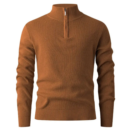 Halden Quarter Zip Knit Sweater - Quiet confidence in every detail