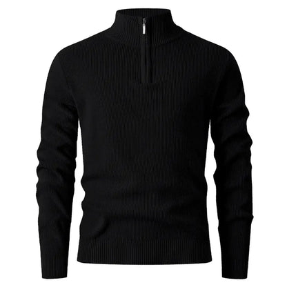 Halden Quarter Zip Knit Sweater - Quiet confidence in every detail