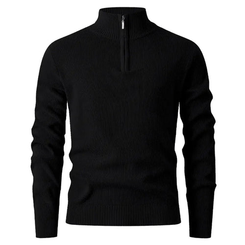 Halden Quarter Zip Knit Sweater - Quiet confidence in every detail
