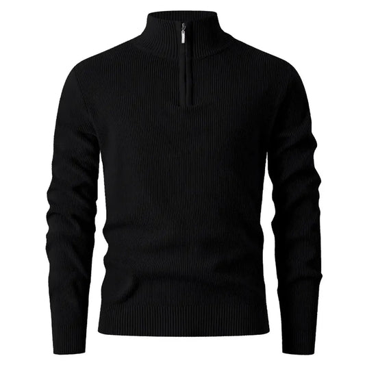 Baldwin Quarter-Zip Sweater – Modern Refinement, Effortless Confidence