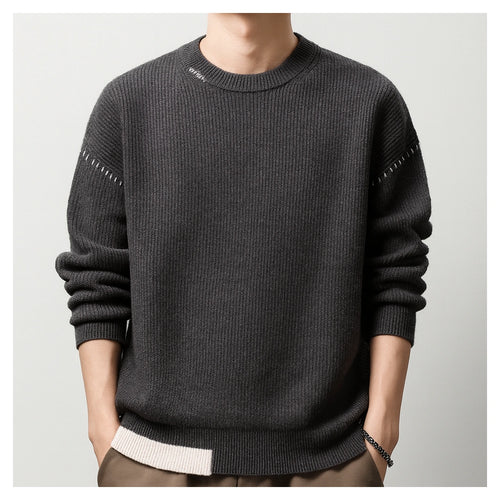 UrbanEase Knit Crew Sweater – Effortless Warmth & Modern Simplicity