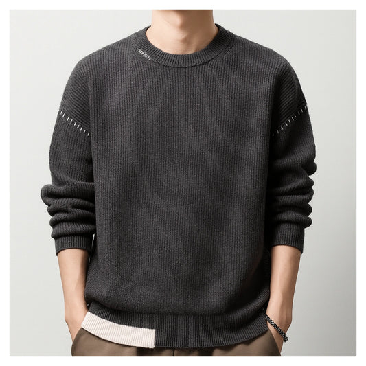 UrbanEase Knit Crew Sweater – Effortless Warmth & Modern Simplicity