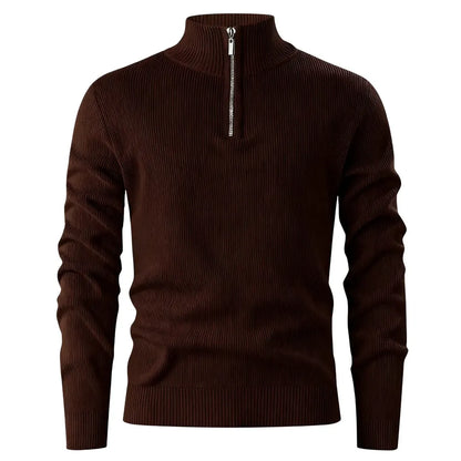 Halden Quarter Zip Knit Sweater - Quiet confidence in every detail