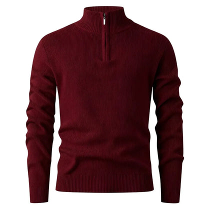 Halden Quarter Zip Knit Sweater - Quiet confidence in every detail